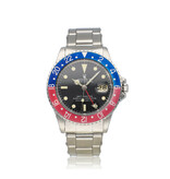 Rolex GMT-Master II 40 NEW ROLEX SERVICE - 1970 | Pepsi steel matte rivet Oyster 255-serial