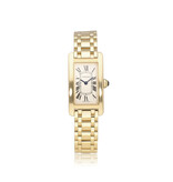 Cartier Tank Américaine SM 2002 box + papers | yellow gold silver roman