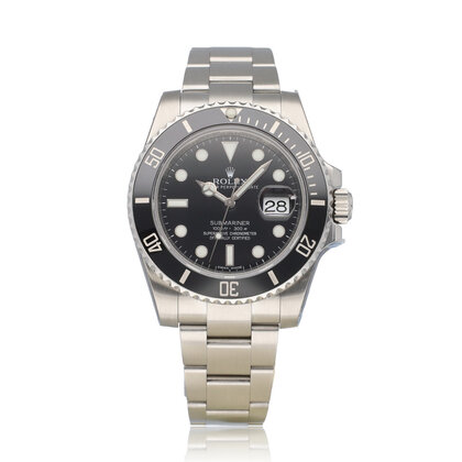 Submariner Date 40 NEW ROLEX SERVICE - 2013 B+P | steel black ceramic Oyster