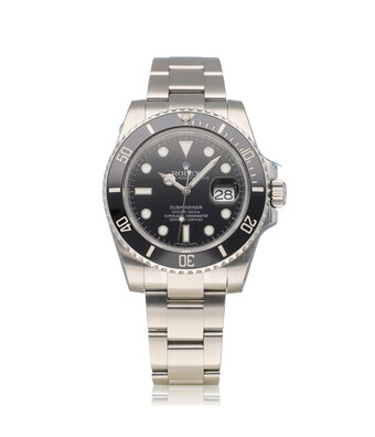Rolex Submariner Date 40 NEW ROLEX SERVICE - 2017 B+P | steel black ceramic Oyster