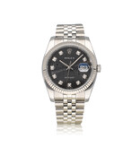 Rolex Datejust 36 - 2017 + papers | steel - white gold diamond black computer Jubilee
