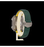 TAG Heuer Monaco Chronograph Racing Green 39 - 2025 box + papers | titanium silver yellow - green li