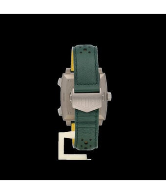 TAG Heuer Monaco Chronograph Racing Green 39 - 2025 box + papers | titanium silver yellow - green li