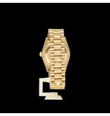 Rolex Day-Date 36 NEW ROLEX SERVICE - 1988 | yellow gold bark diamond - baguette tight President