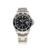 Rolex Submariner Date 40 NEW ROLEX SERVICE - 2010 + papers | steel black rehaut - RRR Oyster