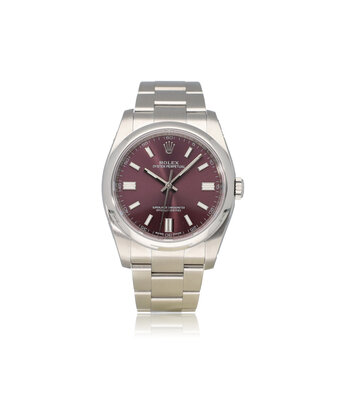 Rolex Oyster Perpetual 36 NEW ROLEX SERVICE | steel grape - purple domed Oyster