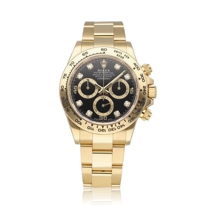 Daytona  40 NEW ROLEX SERVICE - 2021 box + papers | gold black diamond Oyster