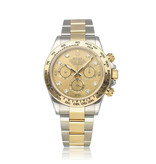 Rolex Daytona  40 NEW ROLEX SERVICE - 2016 B+P | steel - gold champagne diamond
