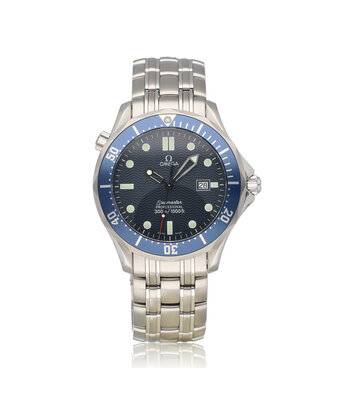 Omega Seamaster Diver 300M  -  2003 box + papers | steel blue