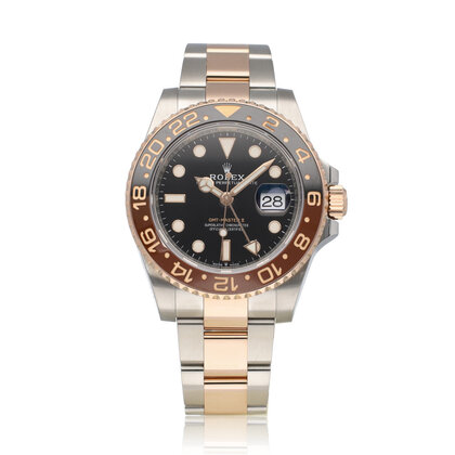 GMT-Master II 40 NEW ROLEX SERVICE - 2018 box + papers | steel - rose gold Oyster Rootbeer