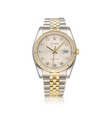 Rolex Datejust 36 NEW ROLEX SERVICE - 2009 B+P | steel - gold silver Jubilee diamond