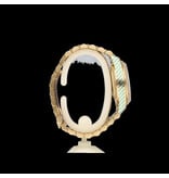 Rolex Day-Date 36 NEW ROLEX SERVICE - 1988 | yellow gold bark diamond - baguette tight President