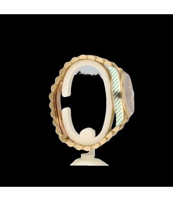 Rolex Day-Date 36 NEW ROLEX SERVICE - 1988 | yellow gold bark diamond - baguette tight President
