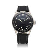 Blancpain Fifty Fathoms Bathyscaphe 43 - 2016 B+P | steel black canvas
