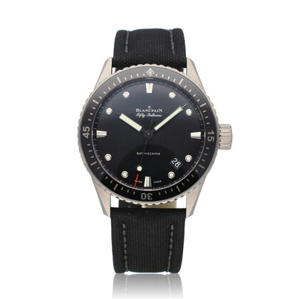 Fifty Fathoms Bathyscaphe 43 - 2016 B+P | steel black canvas