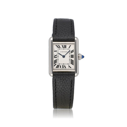 Tank Must Small NEW CARTIER STRAP 2022 box + papers | steel small silver | ref. 4322