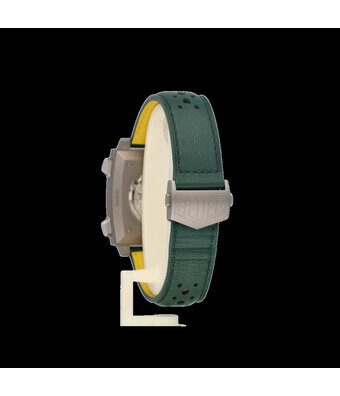 TAG Heuer Monaco Chronograph Racing Green 39 - 2025 box + papers | titanium silver yellow - green li
