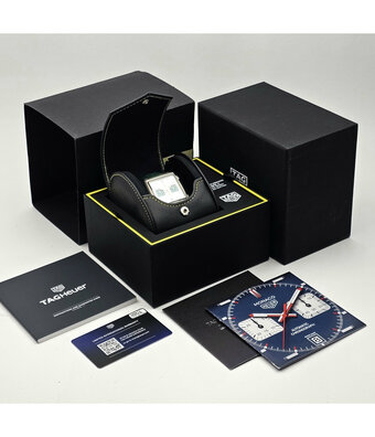 TAG Heuer Monaco Chronograph Racing Green 39 - 2025 box + papers | titanium silver yellow - green li