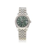 Rolex Datejust 31 - 2021 box + papers | steel - white gold Jubilee mint green