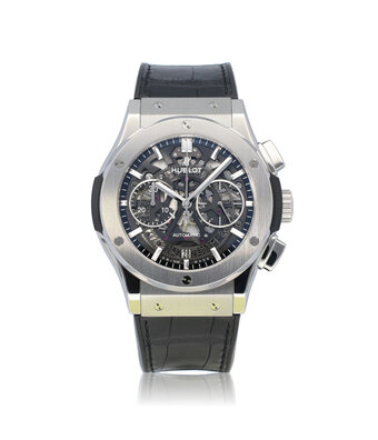 Hublot Classic Fusion Aerofusion Titanium Chronograph 45 skeleton titanium rubber 2022 e-warranty