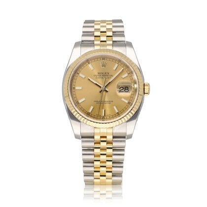 Datejust 36 - 2017 B+P | steel - yellow gold champagne concealed Jubilee