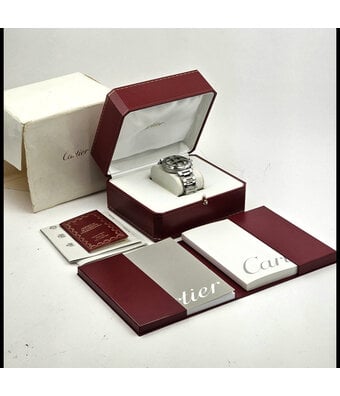 Cartier Pasha de Cartier   steel silver | ref. 2379 | 2003 B+P | NEW CARTIER SERVICE