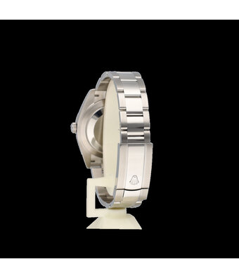 Rolex Datejust 41 NEW ROLEX SERVICE - 2018 B+P | steel - white gold silver index fluted Oyster