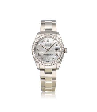 Rolex Datejust 31 NEW ROLEX SERVICE - 2013 B+P | steel MOP - pearl factory diamond set bezel