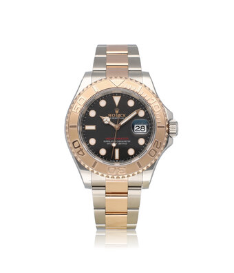 Rolex Yacht-master 40 NEW ROLEX SERVICE - 2023 B+P | steel - rose gold choco - matte black Oyste
