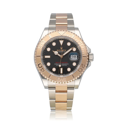 Yacht-master 40 NEW ROLEX SERVICE - 2023 B+P | steel - rose gold choco - matte black Oyste