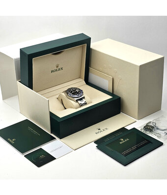 Rolex GMT-Master II 40 NEW ROLEX SERVICE - 2023 B+P | steel batman - batgirl blue Oyster