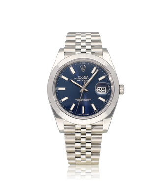 Rolex Datejust 41 - 2025 box + papers | steel blue domed Jubilee