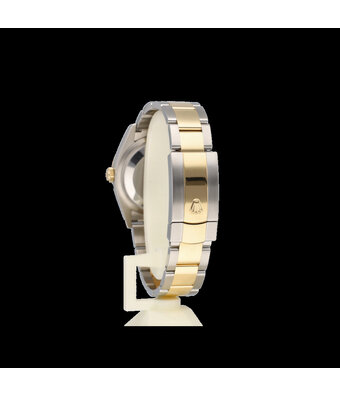 Rolex Datejust 36 NEW ROLEX SERVICE - 2020 B+P | steel - yellow gold green roman diamond IV IX O