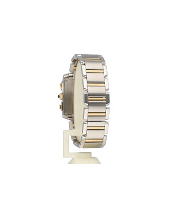 Cartier Tank Française 28 NEW CARTIER SERVICE - 2007 B+P | chronoflex yellow gold steel