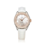 Omega Seamaster Aqua Terra 150M 34 OPEN DATE - box + papers |bsteel / rose gold factory diamond