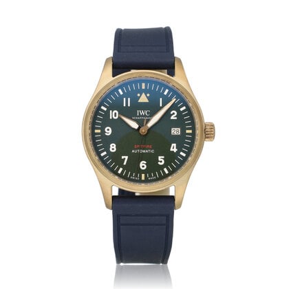 Pilot's Watch Spitfire 39 IWC SERVICE - 2024 box + papers | bronze green