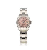 Rolex Lady-Datejust 28 - 2017 box + papers | steel - white gold pink roman Oyster