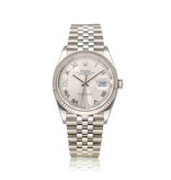 Rolex Datejust 36 steel silver diamond Jubilee 2019 B+P | NEW ROLEX SERVICE