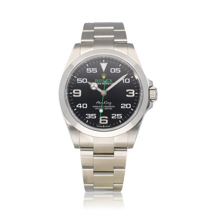 Air-king 40 - 2023 box + papers | steel black domed Oyster