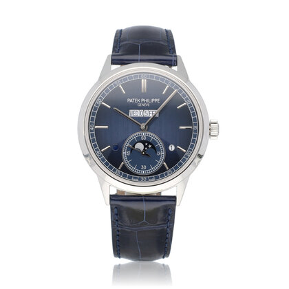 Grand Complications Perpetual Calendar 41 - 2022 box + papers | platinum blue - VAT DEDUCT