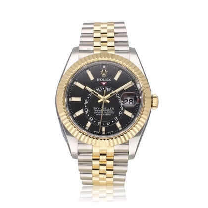 Sky-Dweller  42 2021 box + papers | steel - yellow gold Jubilee black