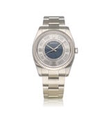Rolex Oyster Perpetual 36 - 2012 papers | steel - white gold fluted silver concentric