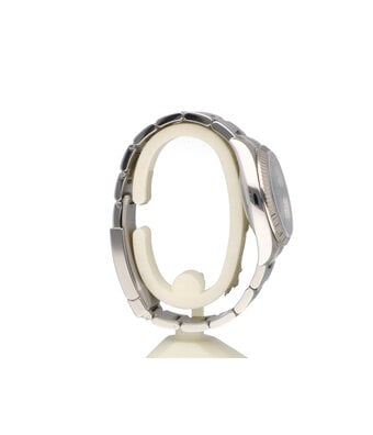 Rolex Oyster Perpetual 36 - 2012 papers | steel - white gold fluted silver concentric