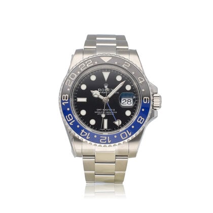 GMT-Master II 40 NEW ROLEX SERVICE - 2014 papers | steel blue - black Oyster