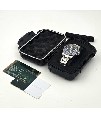 Rolex GMT-Master II 40 NEW ROLEX SERVICE - 2014 papers | steel blue - black Oyster