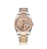 Rolex Datejust 36 NEW ROLEX SERVICE - 2019 box + papers |steel - rose gold diamond Oyster