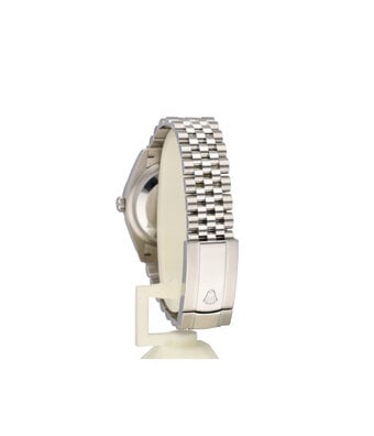 Rolex Datejust 36 NEW ROLEX SERVICE - 2021 box + papers | steel white gold fluted black Jubilee