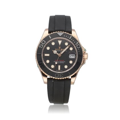 Yacht-master 37 NEW ROLEX SERVICE 2022 box + papers | rose gold medium - midsize Oysterfle