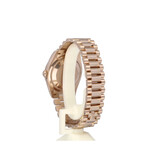 Rolex Day-Date 36 2021 box + papers | rose gold brown Ombre baguette President