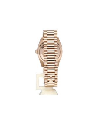 Rolex Day-Date 36 2021 box + papers | rose gold brown Ombre baguette President